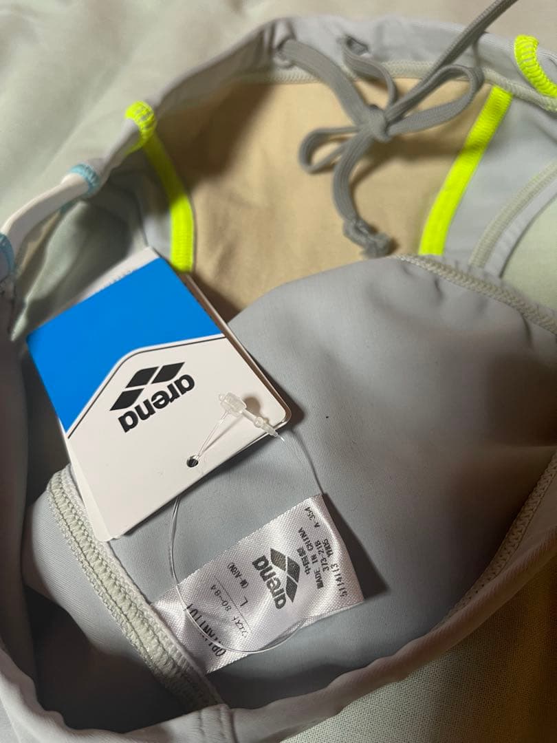 arena 競泳水着 グレー ハイカット 新品タグ付き