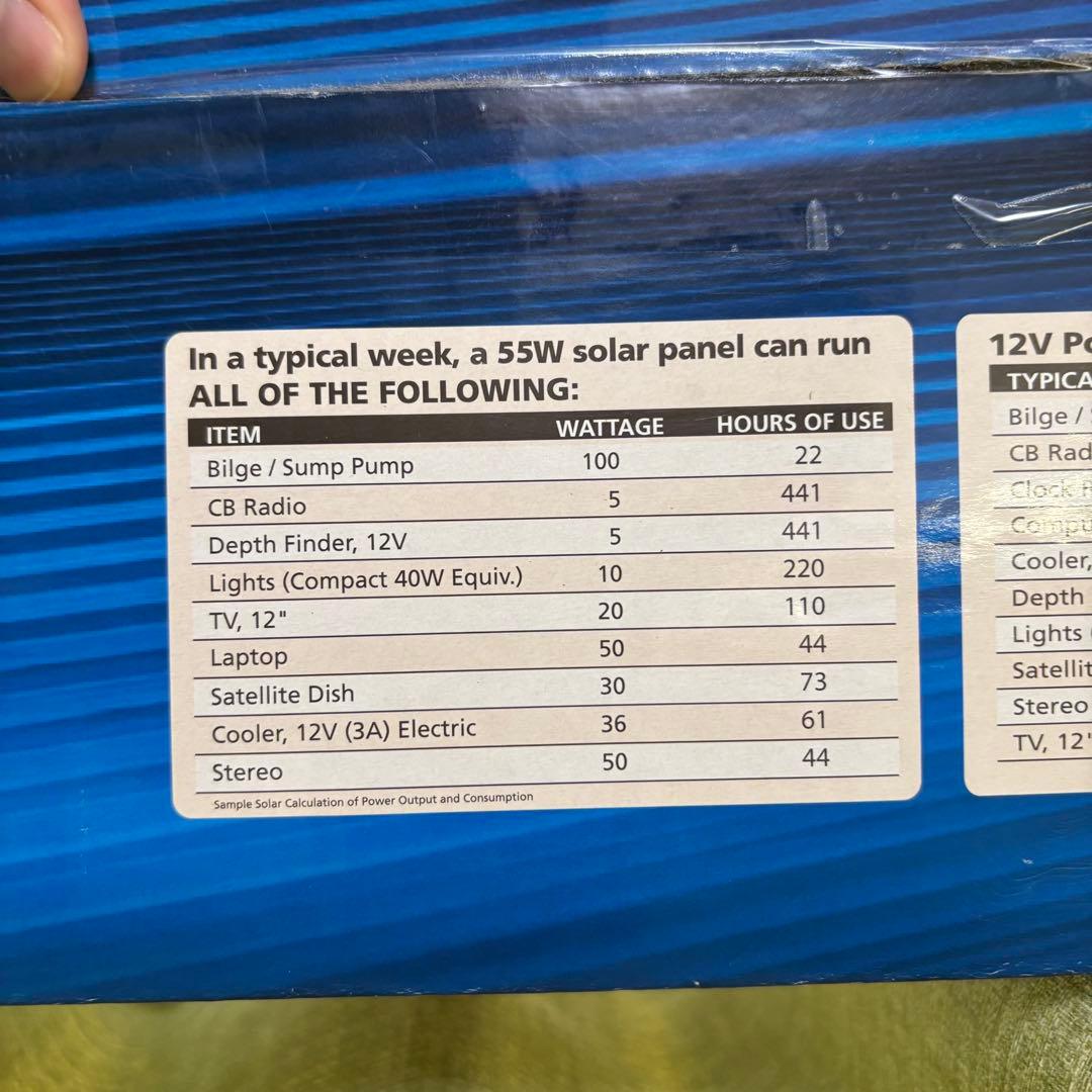 コールマン　太陽光発電ソーラーキット　PVS-55WB