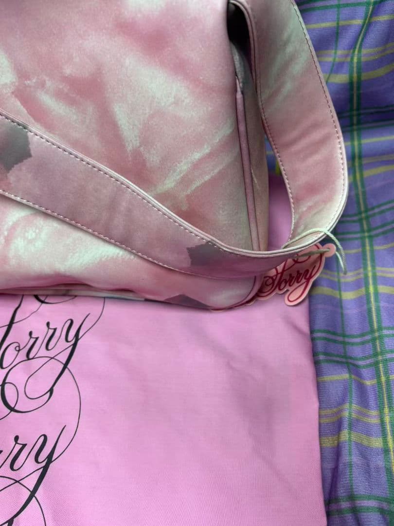 未使用IM SORRY 顔プリント ショルダーバッグ