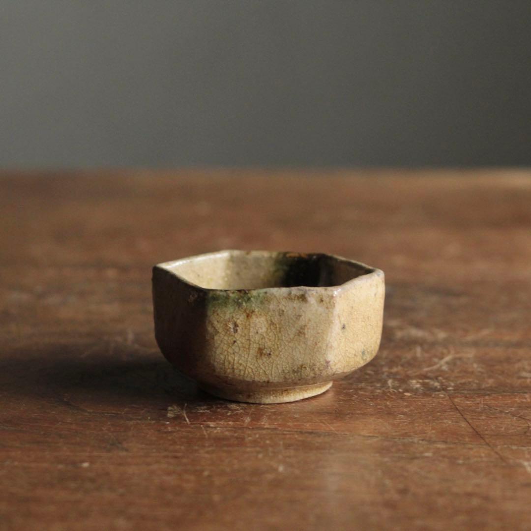 六角 平盃 酒器 盃 ぐい呑み 古美術 古道具 アンティーク