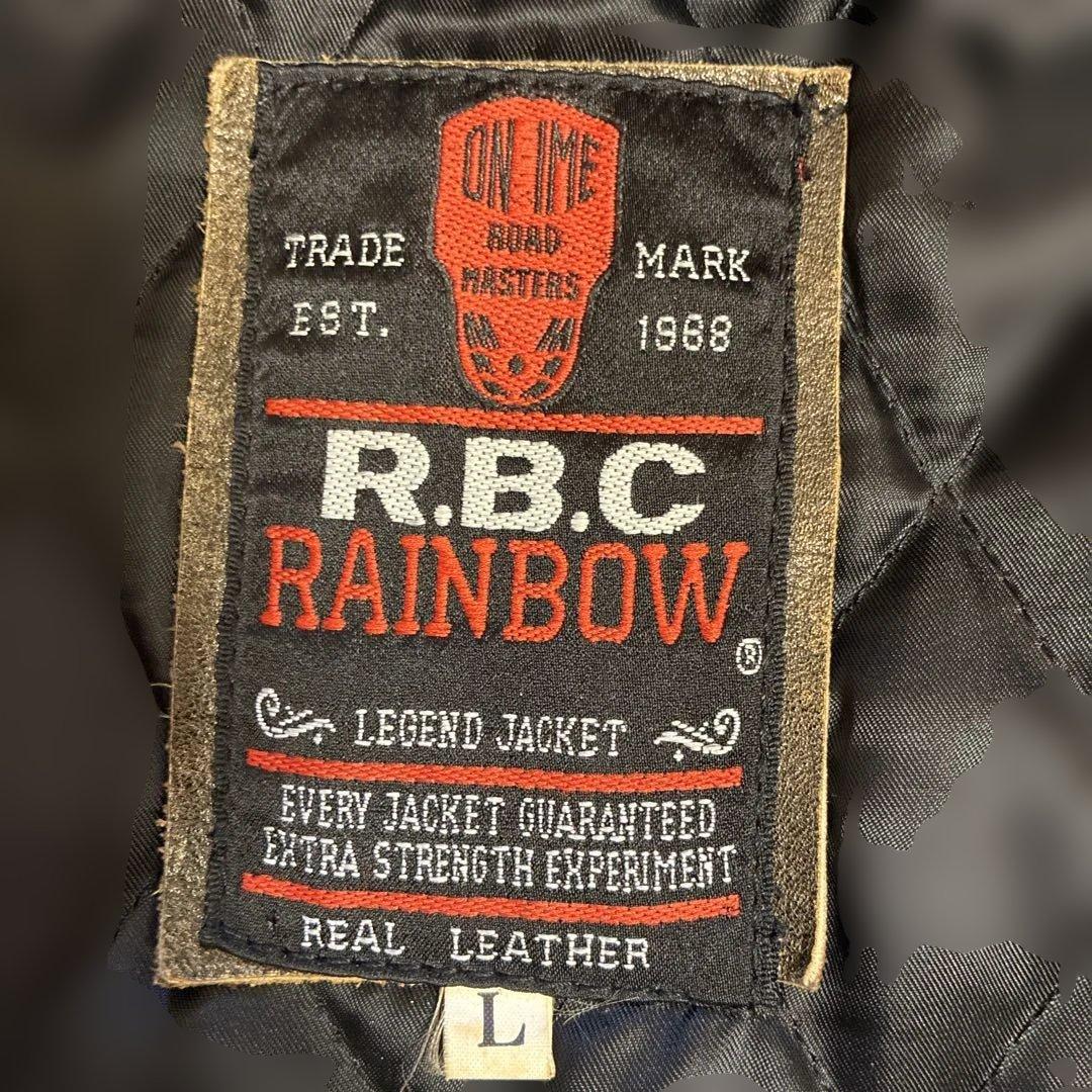 R.B.C シングルライダース レザージャケット メンズ Lsize