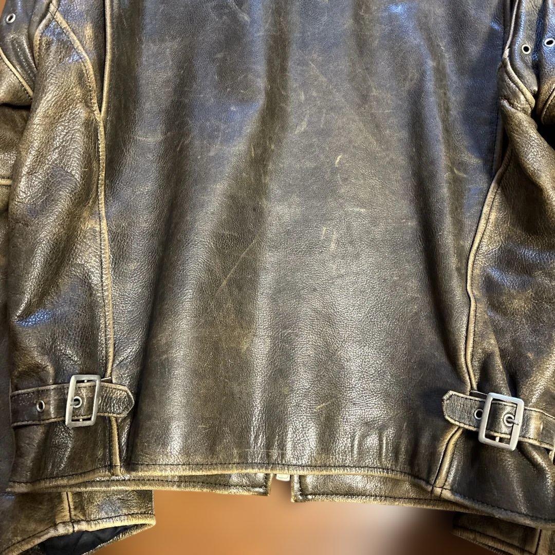 R.B.C シングルライダース レザージャケット メンズ Lsize