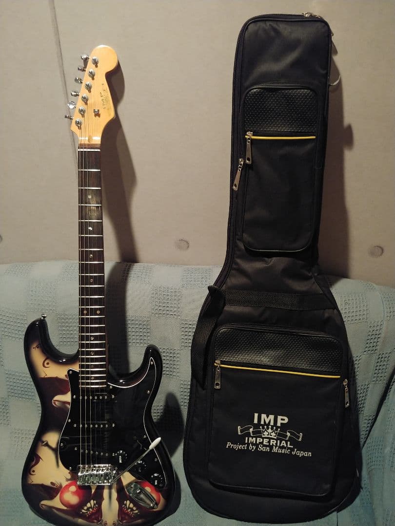 IMP Imperial エレキギター ピエロデザイン　ストラトキャスタータイプ
