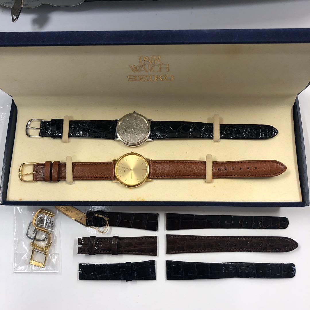 SEIKO 5A74-0140 18金無垢 & 2F70-0531 プラチナ無垢