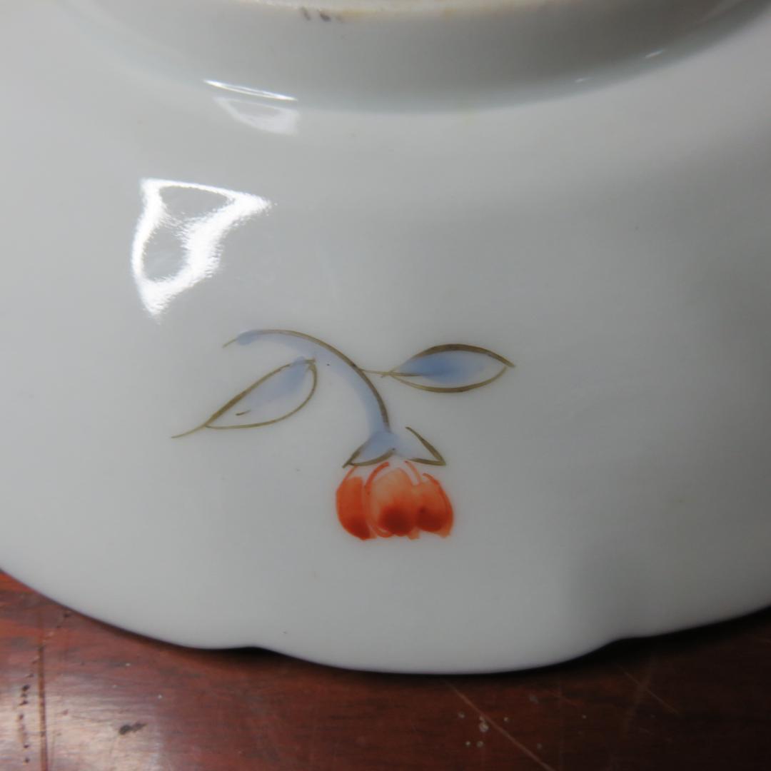 小皿 2枚 色絵ねじり小皿 鳳凰 九谷 蔵出し 名家 初荷 B