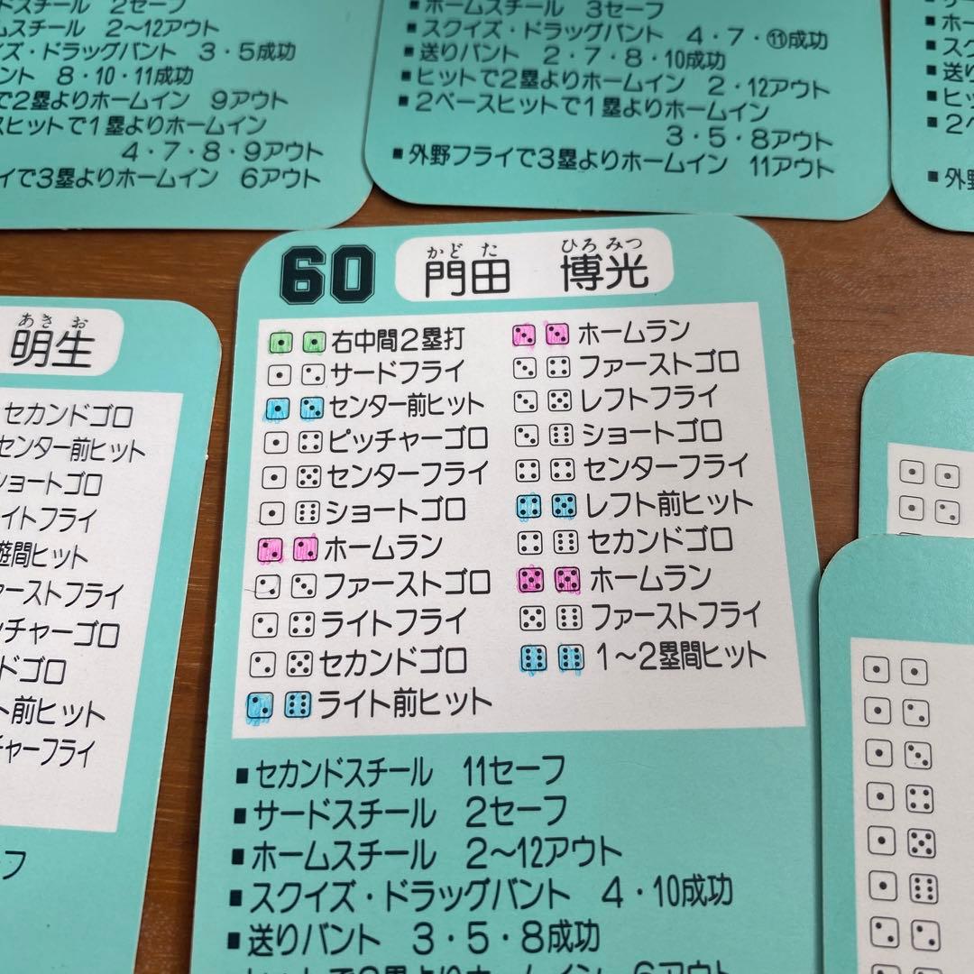 プロ野球ゲーム　球団別選手カード　60年度　南海ホークス　タカラ