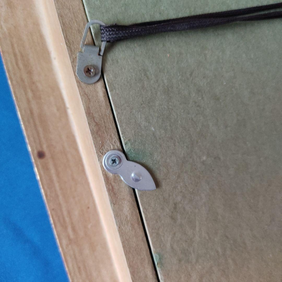 三上隆彦 馬 絵 金額縁 本物 馬の三く上 サラブレッド 競走馬