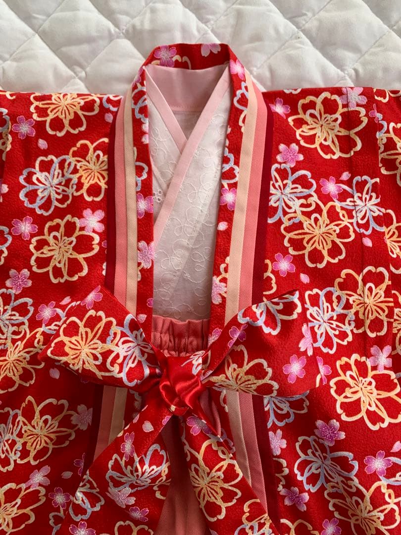 十二単風　ベビー　赤系　*ひな祭り　*初節句　*お食い初め