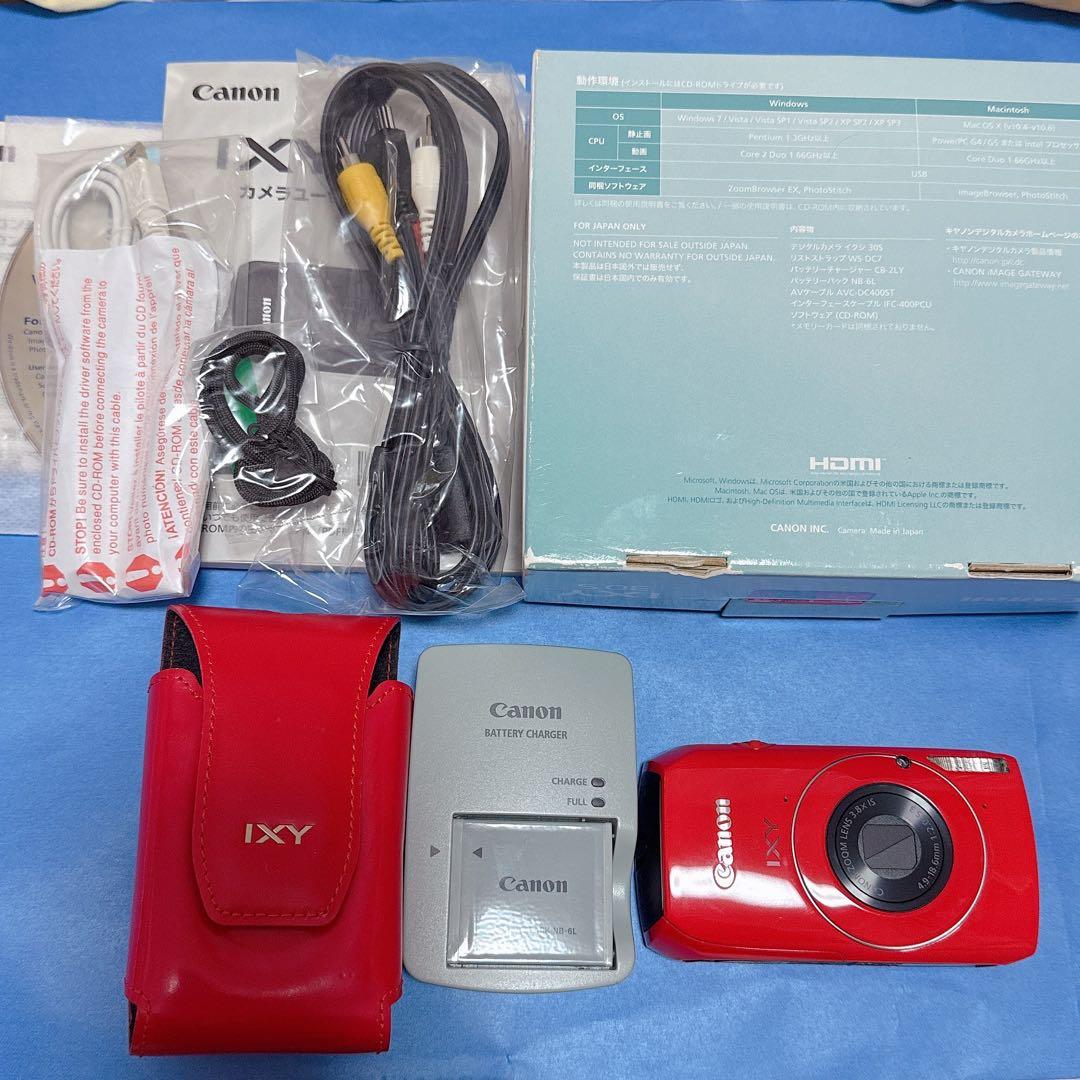 【極美品】Canon IXY 30S レッド　箱あり
