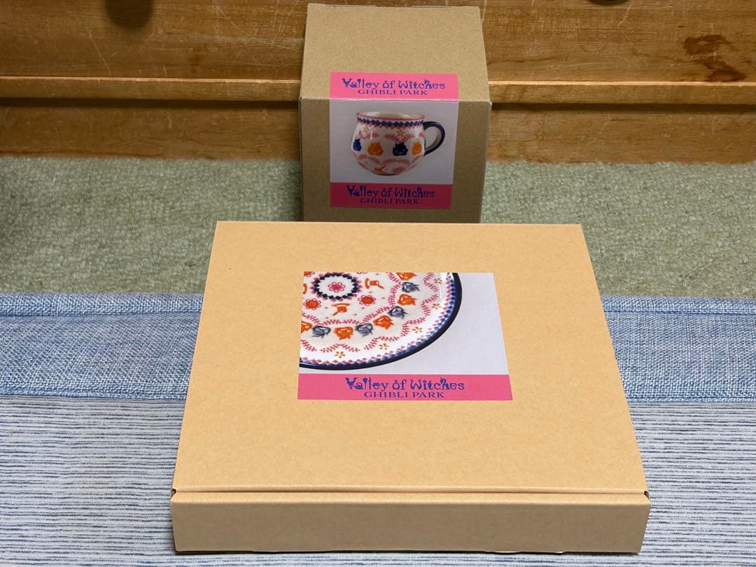 ジブリパーク ハウルの動く城&魔女の宅急便 マグカップ+ポタリープレート 計4点