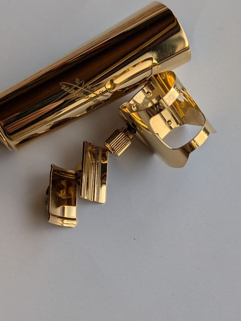 V16メタル用 オプティマムリガチャー バンドレン プレート付き テナーサックス