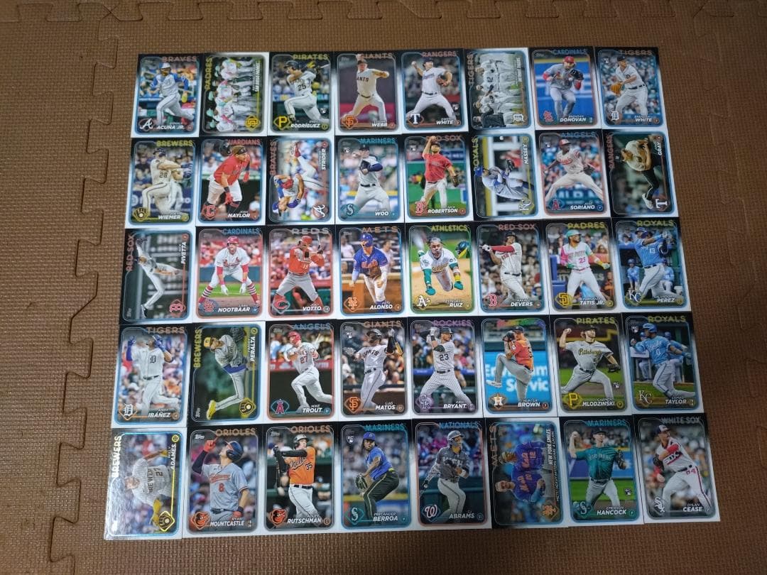 topps MLB 2024series1の350枚セット