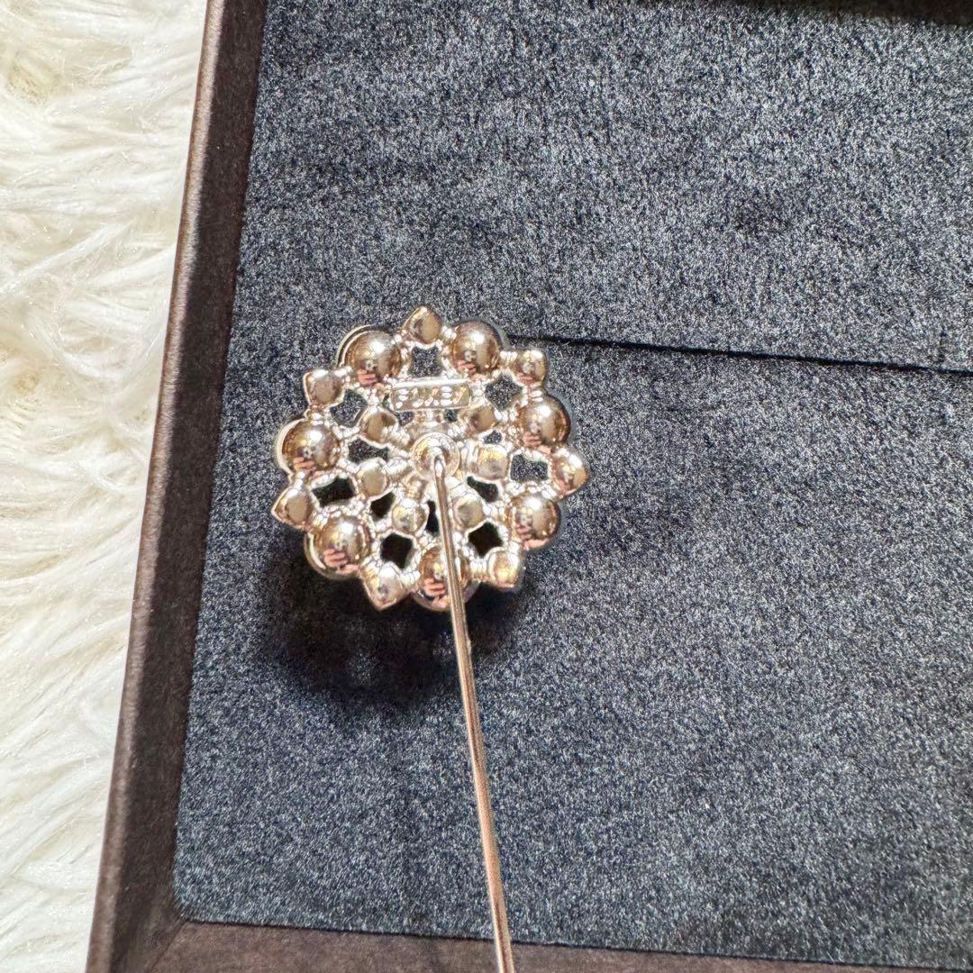 むん様未使用級 フォクシー ピンブローチ パール ラインストーン 卒業式 入学式