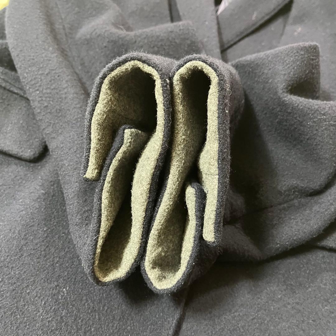 北欧 暮らしの道具店 3WAYアレンジ襟のかろやかチェスターコート ネイビー