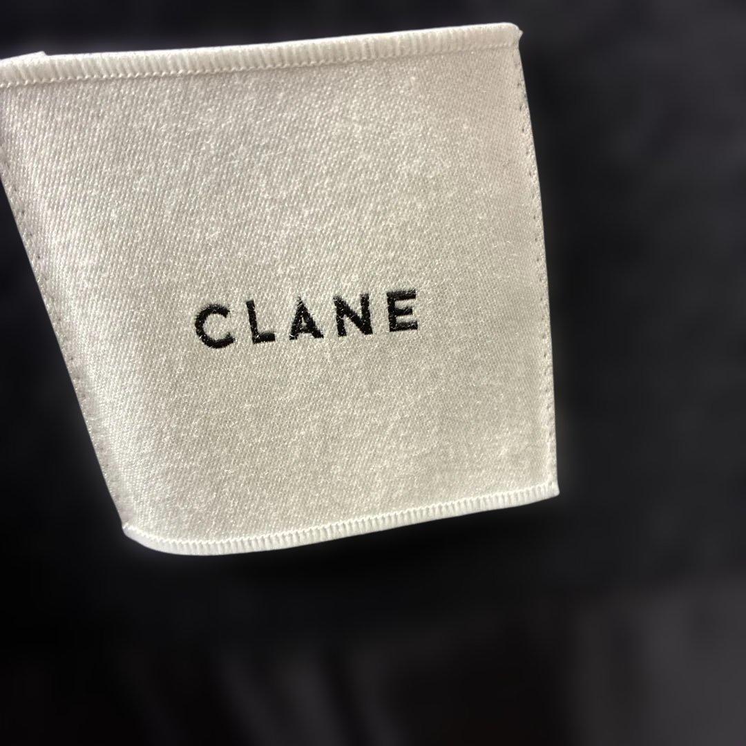 CLANE 黒 ダブルブレスト チェスターコート