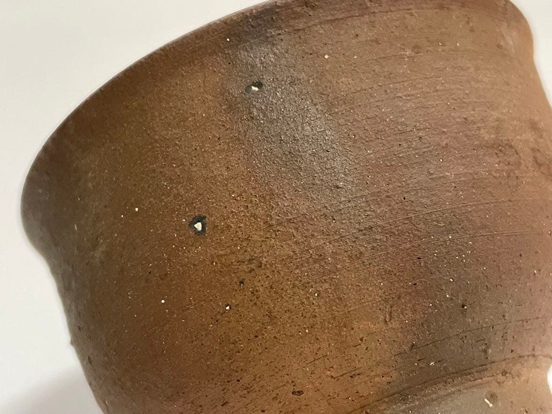 陶芸家　作家物　作者不明　焼締　やきもの　盃　ぐい呑　小碗　箱無し　沖縄　琉球
