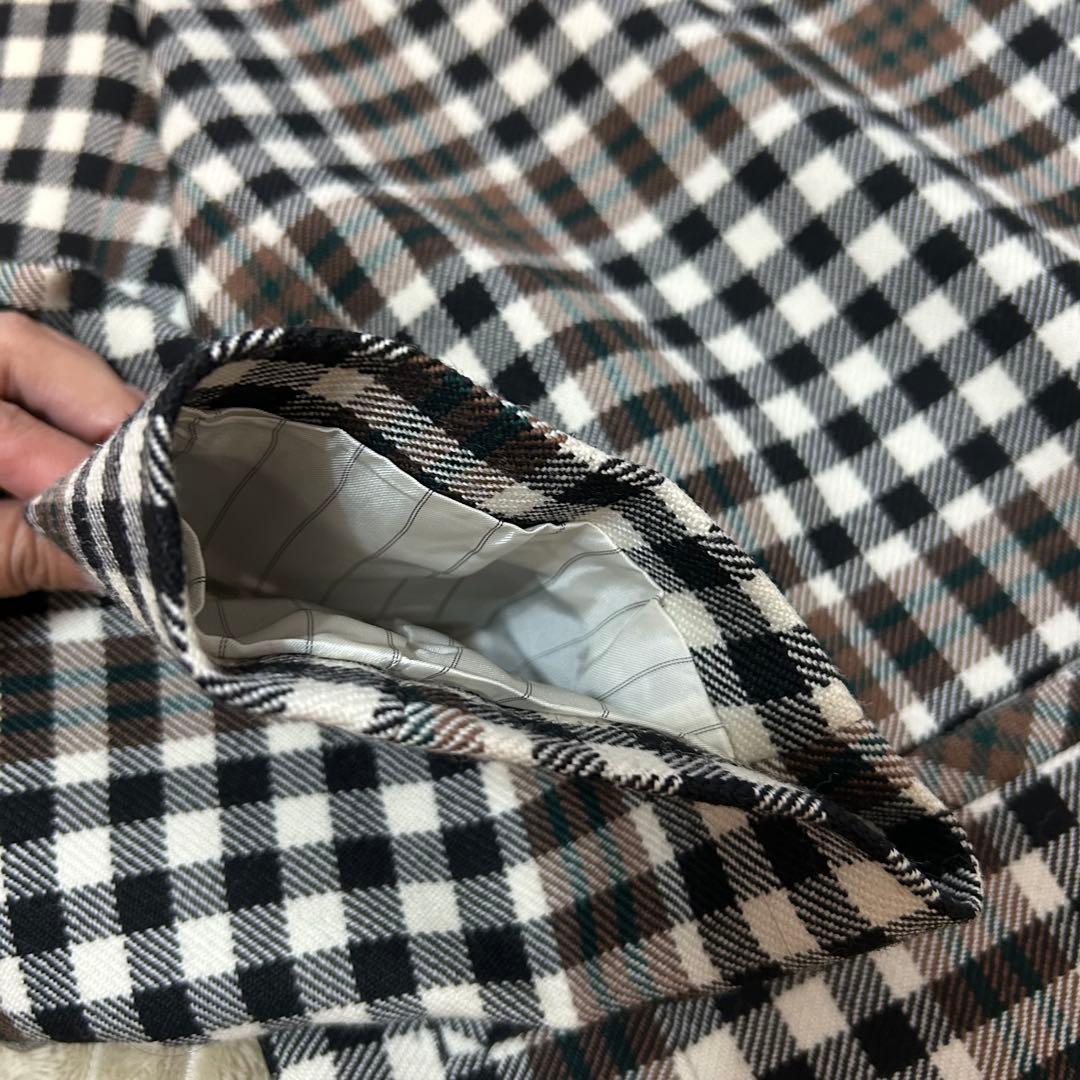 ⭐️極美品⭐️ 23区 3XL 46 大きいサイズ チェック チェスターコート