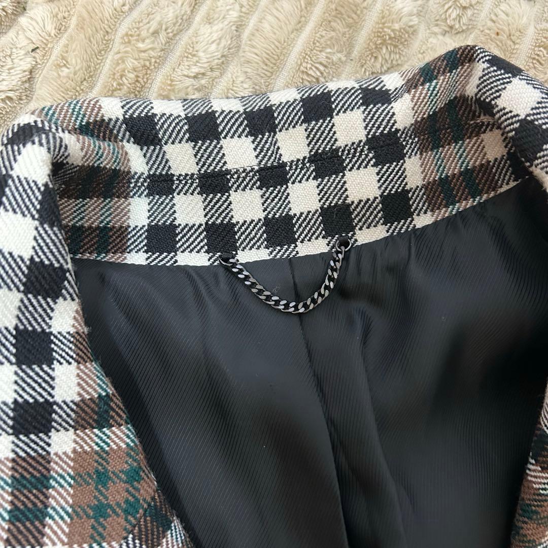 ⭐️極美品⭐️ 23区 3XL 46 大きいサイズ チェック チェスターコート