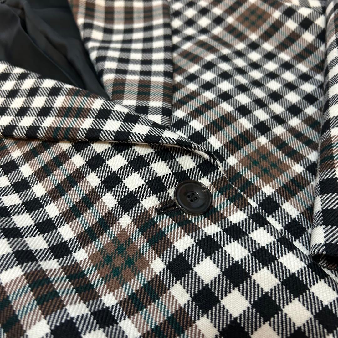 ⭐️極美品⭐️ 23区 3XL 46 大きいサイズ チェック チェスターコート