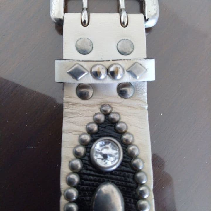 ウルフズ⭐︎約35㎜スタッズレザーブレスレット