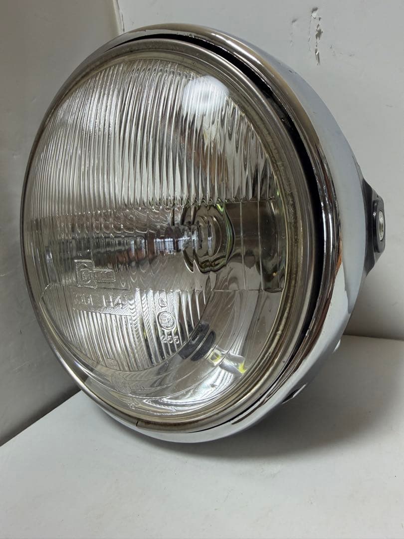 希少廃盤品当時物シビエ一文字180πシビエ凸レンズ付ヘッドライトCIBIE