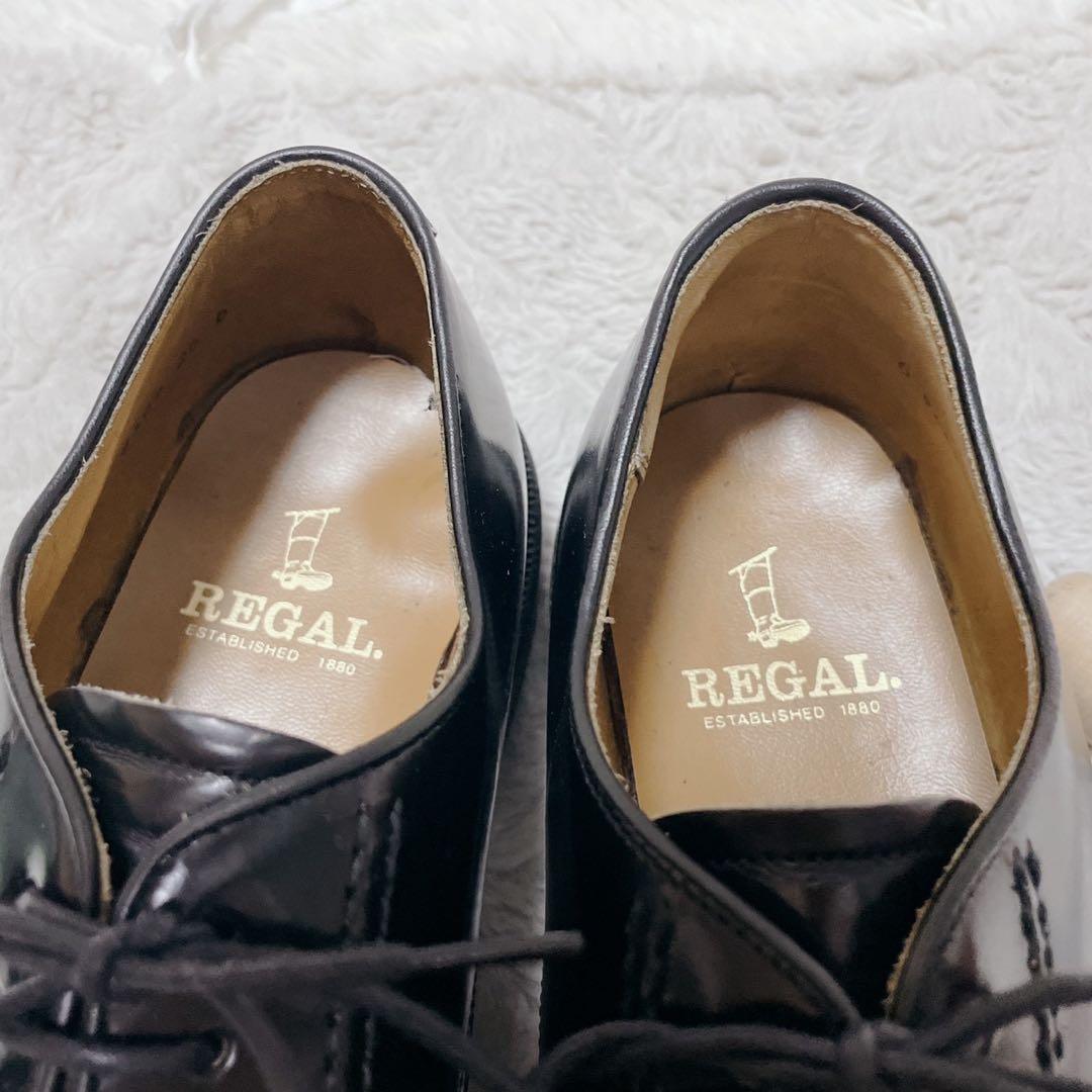 REGAL ドレスシューズ　26.0cm 黒　外羽根　レースアップ　メンズ