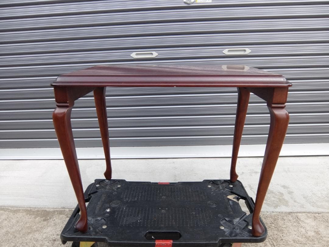 390　マルニ木工 サイドテーブル 天然木 アンティーク 猫脚