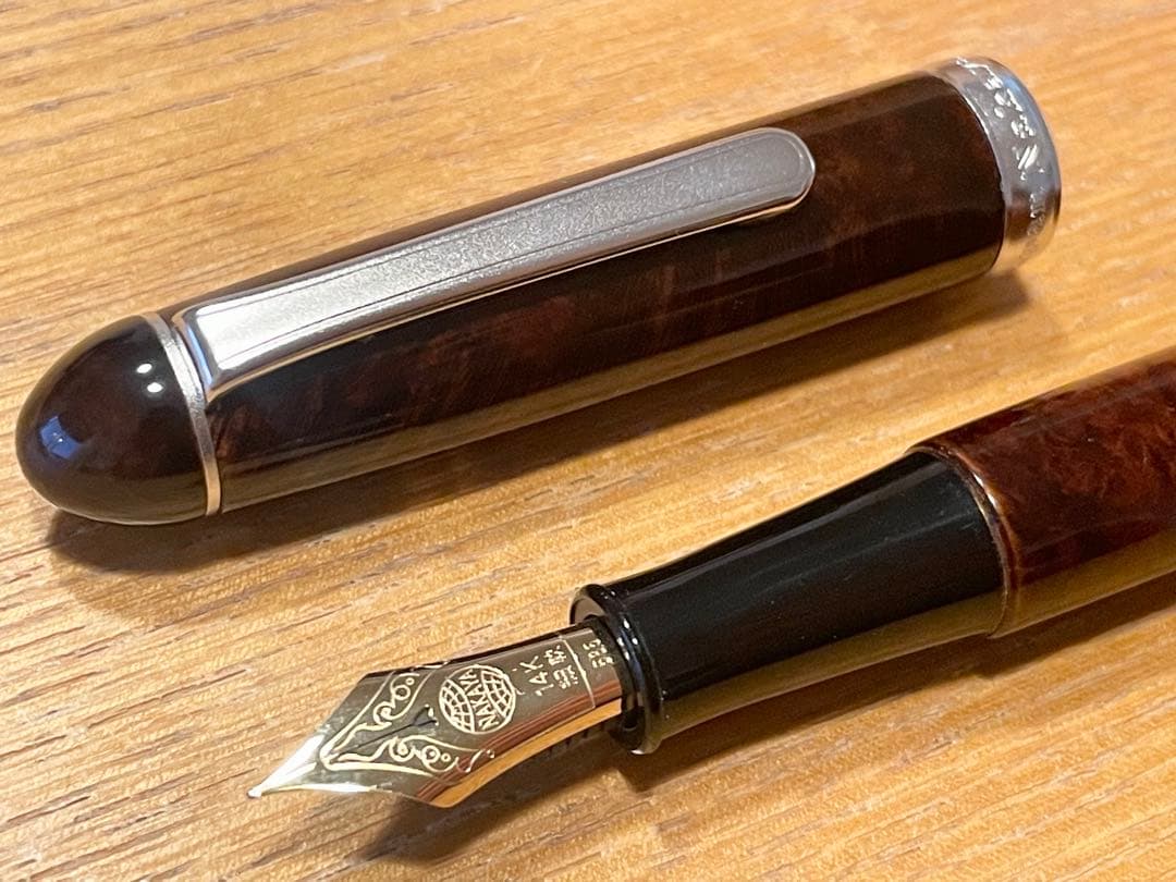 中屋万年筆　ブライヤー　つやあり　新品未使用品