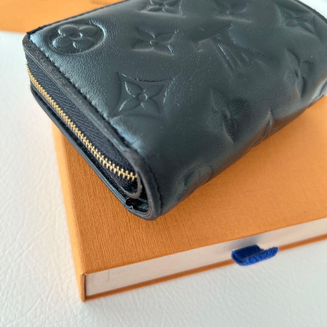 ルイヴィトン　ポルトフォイユルー　ノワール　黒　ラムレザー