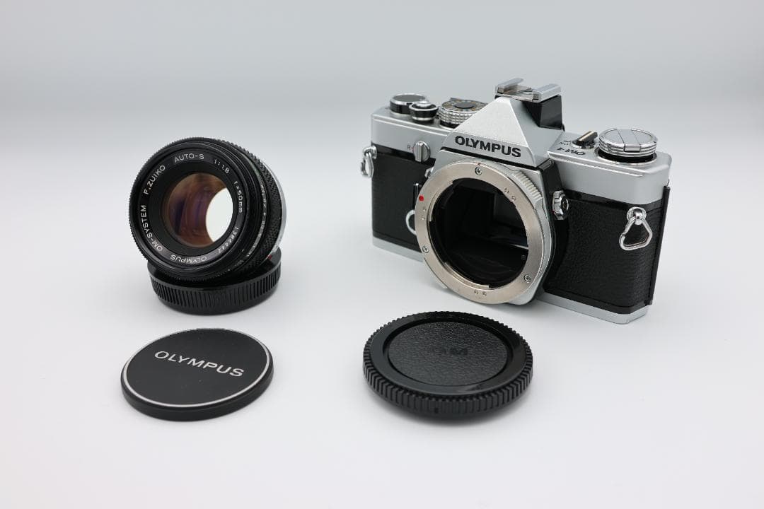 【整備品】オリンバス　OLYMPUS OM-1　一眼レフカメラ レンズ付