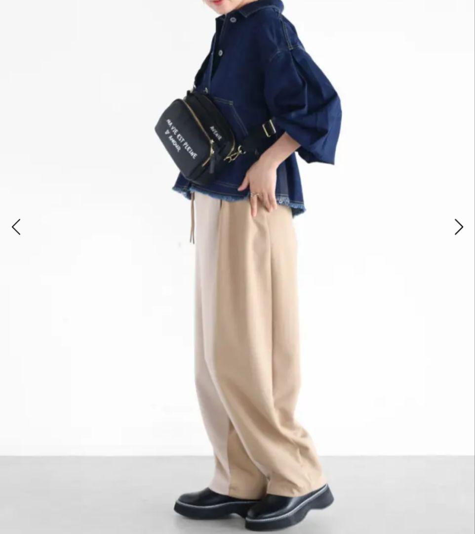 Vin　メッセージプリントスクエアショルダーバッグ