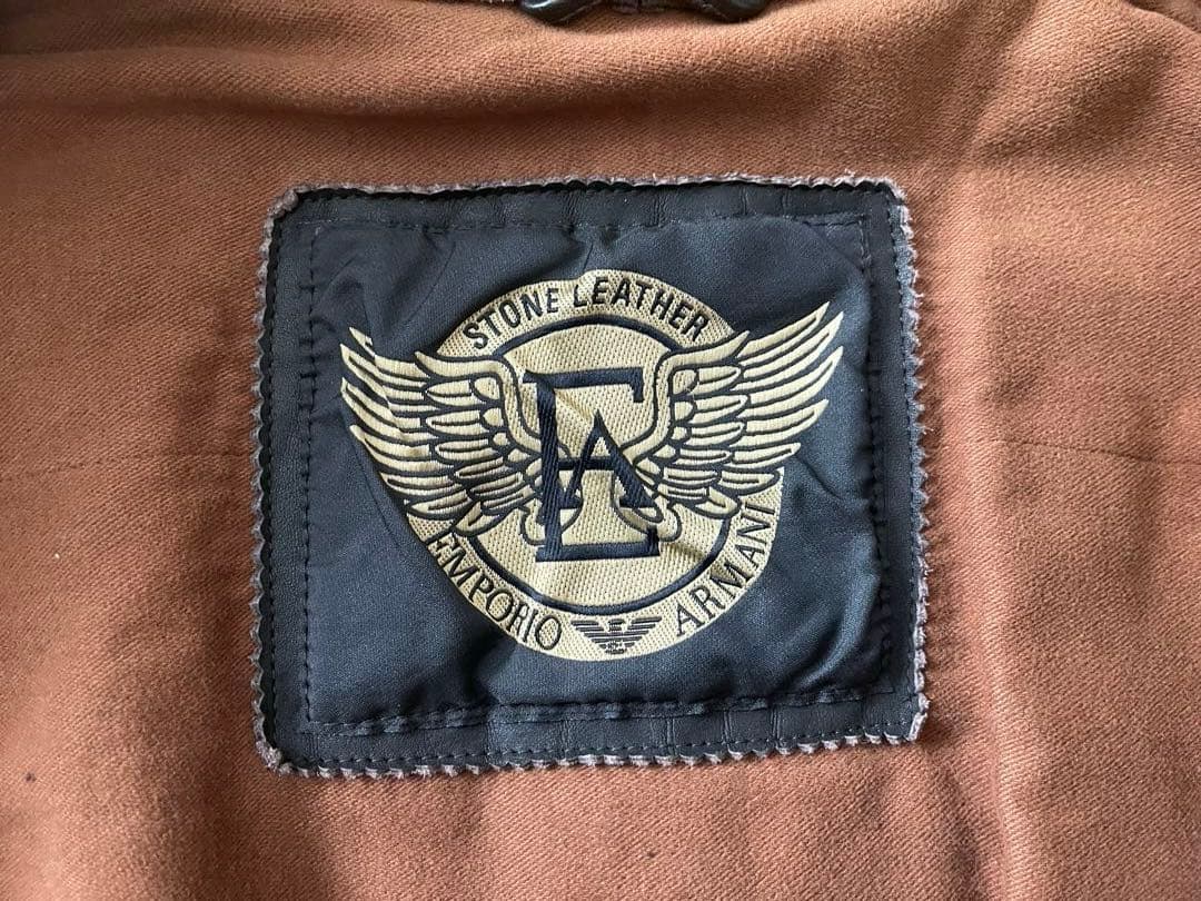 【48】Emporio ARMNI ライダースジャケット