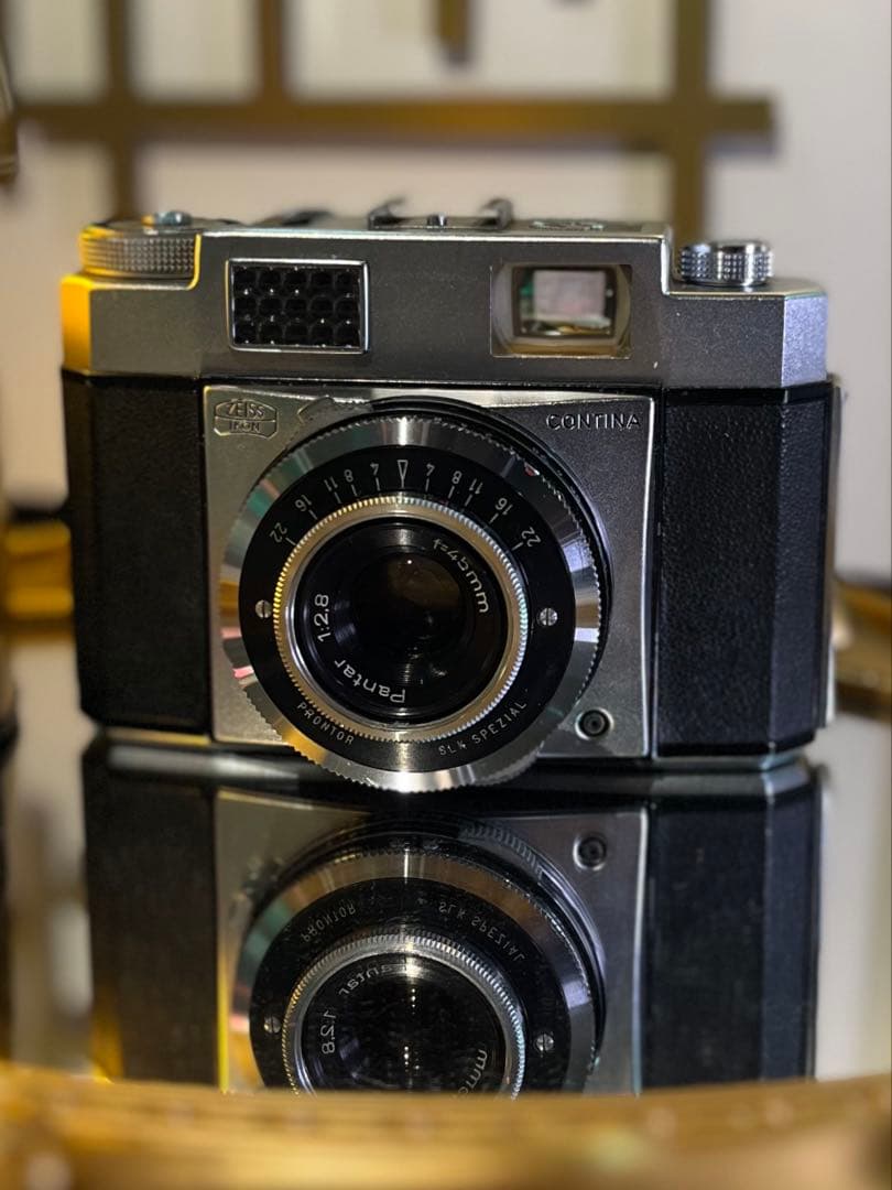 ZEISS IKON CONTINA＋Pantar45/2.8＋革ケースセット