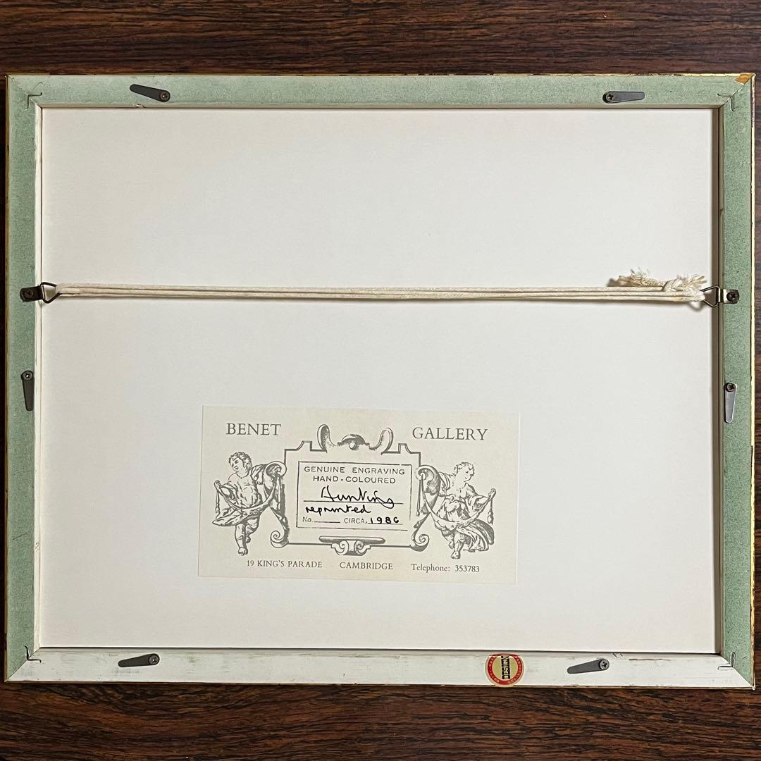 銅版画 英国 イギリス ヴィンテージ ハンティングシーン(3)