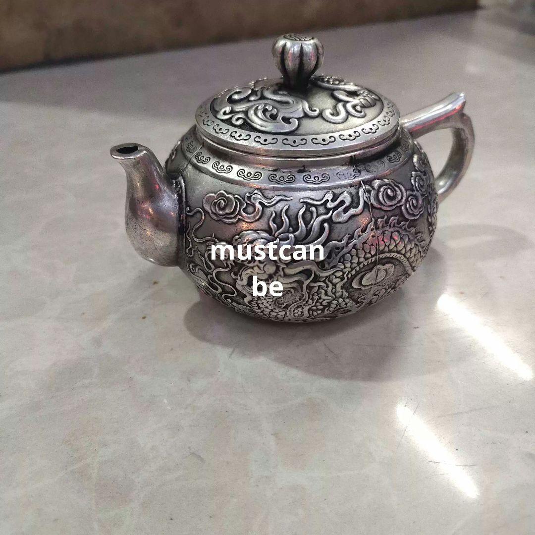 銅製 龍鳳徳利 茶壺 茶器 装飾品 工芸品 置物
