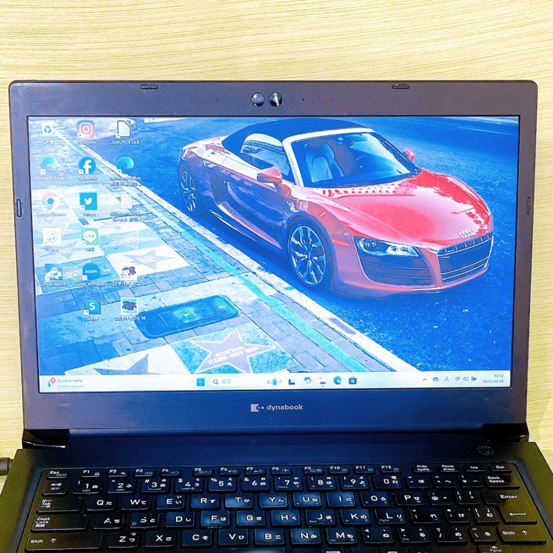 薄型⭐️携帯性抜群❗️バッテリー良好❗爆速SSD256GB✨メモリ8GB