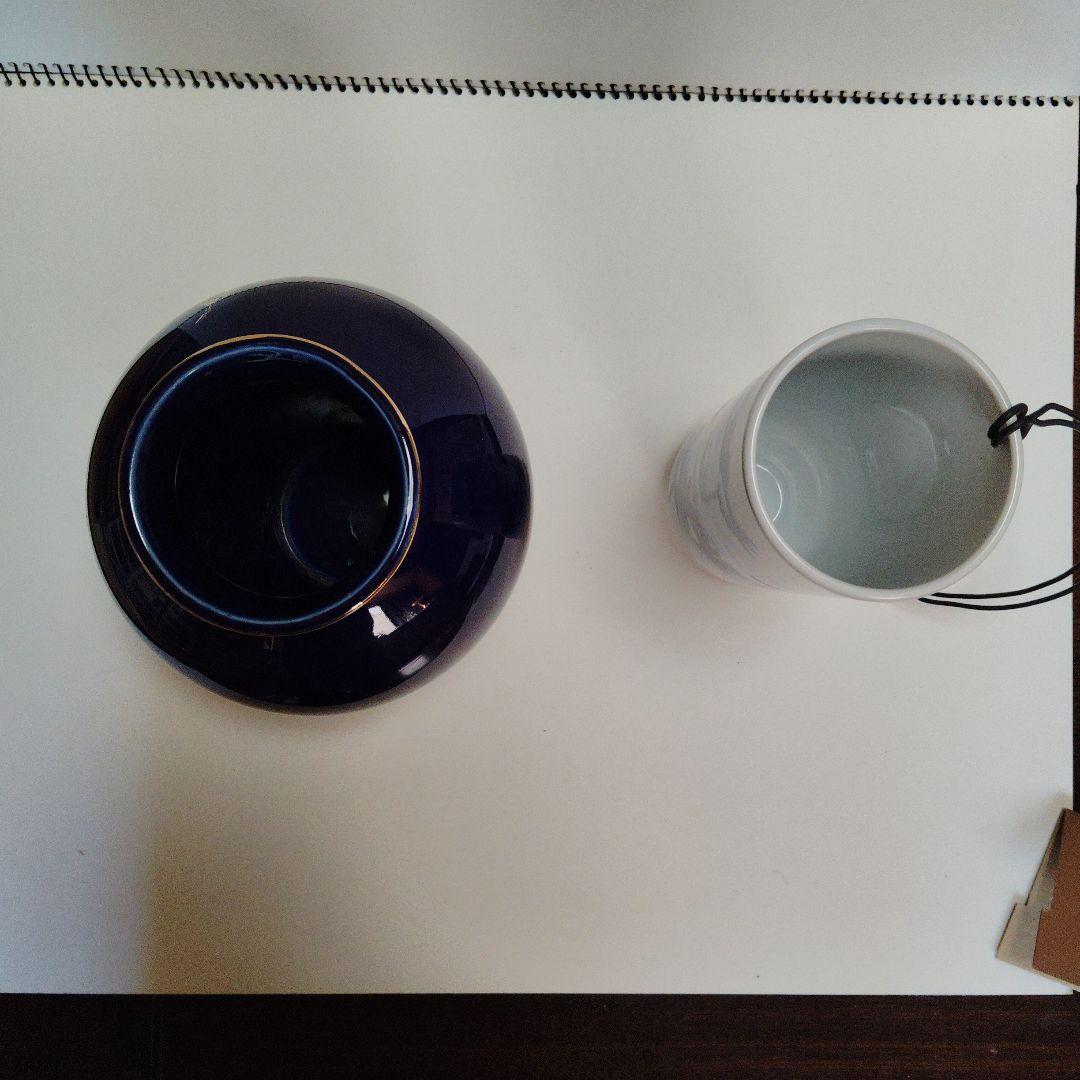 磁器壺、花入れ