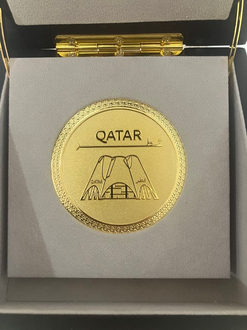 【完売品】EXPO2025 金メダル(大) 専用ケース付 大阪関西万博　カタール