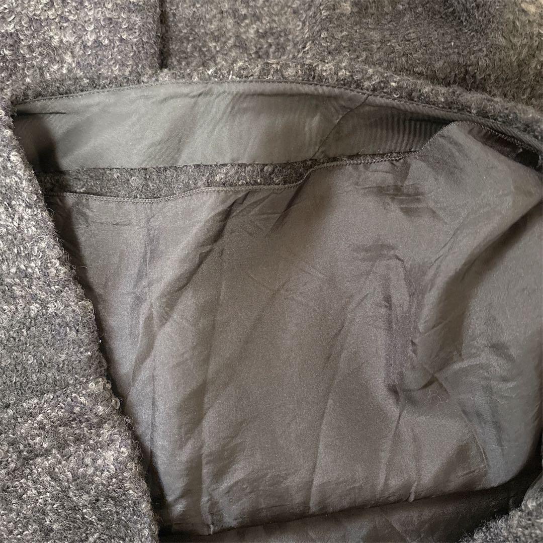 PRADA ウール　ツイード　タイトスカート　リボンベルト付き　ペンシルスカート