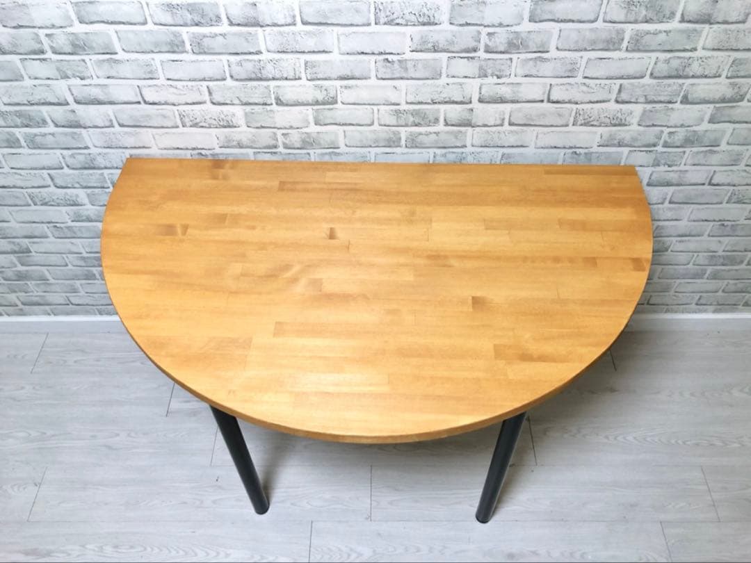 No.26 ダイニングテーブル／半円タイプ／送料無料！