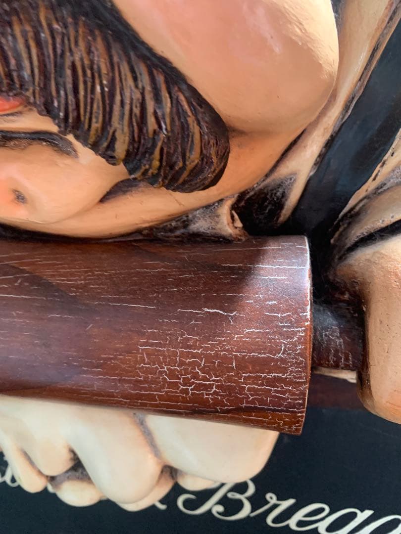 木彫り　メニューボード　黒板　アンティーク　シェフ　おじさん　激レア！　入手困難