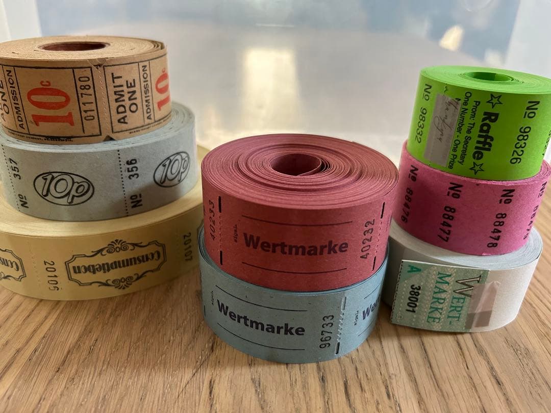 ロールチケット　8ロールセット