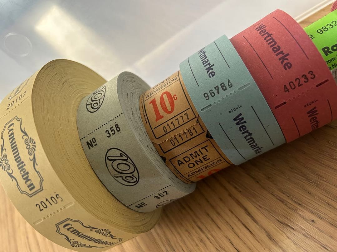 ロールチケット　8ロールセット