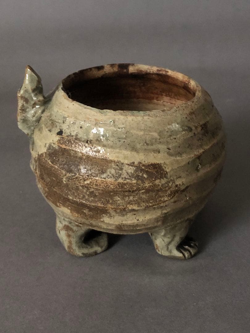 骨董　獅子の香炉　アンティーク