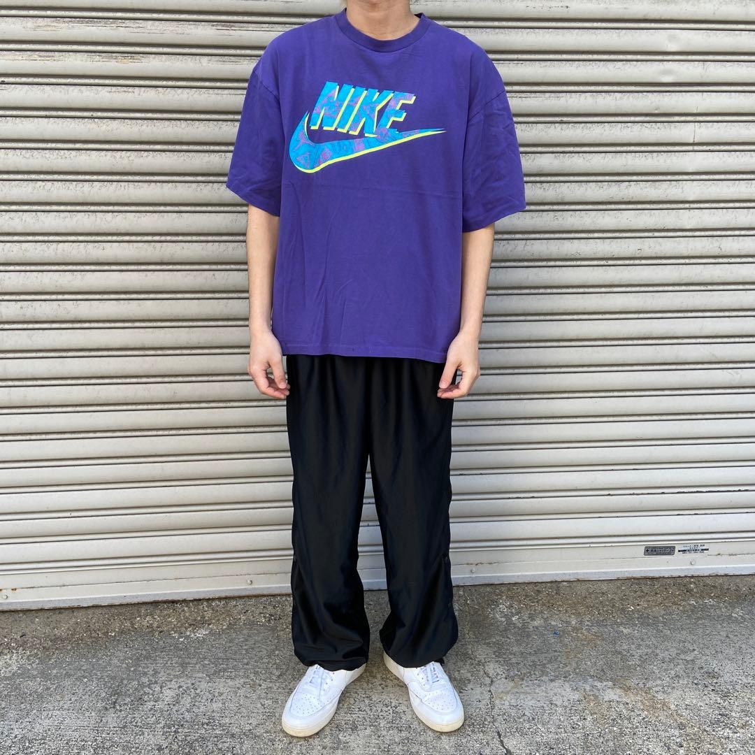 大橋太一 90s☆USA製☆NIKE☆ロゴTシャツ☆銀タグ☆ACG☆アクア