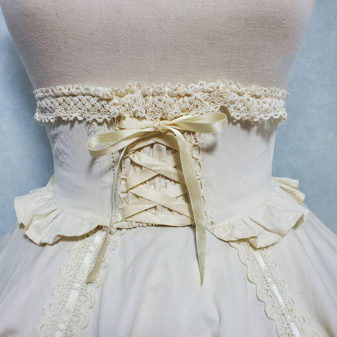 希少 BABY, コルセットスカート 生成 アイボリー