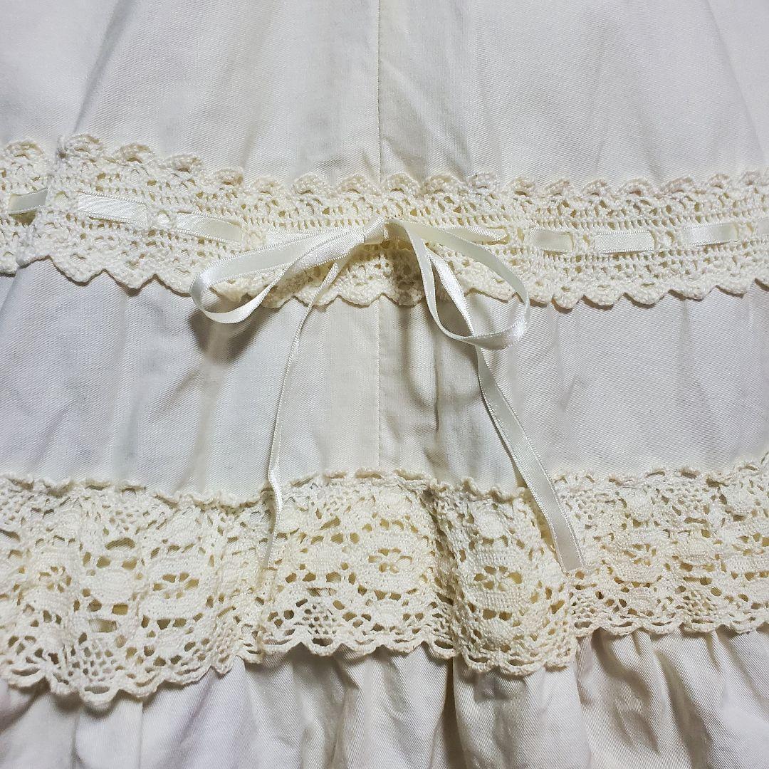 希少 BABY, コルセットスカート 生成 アイボリー