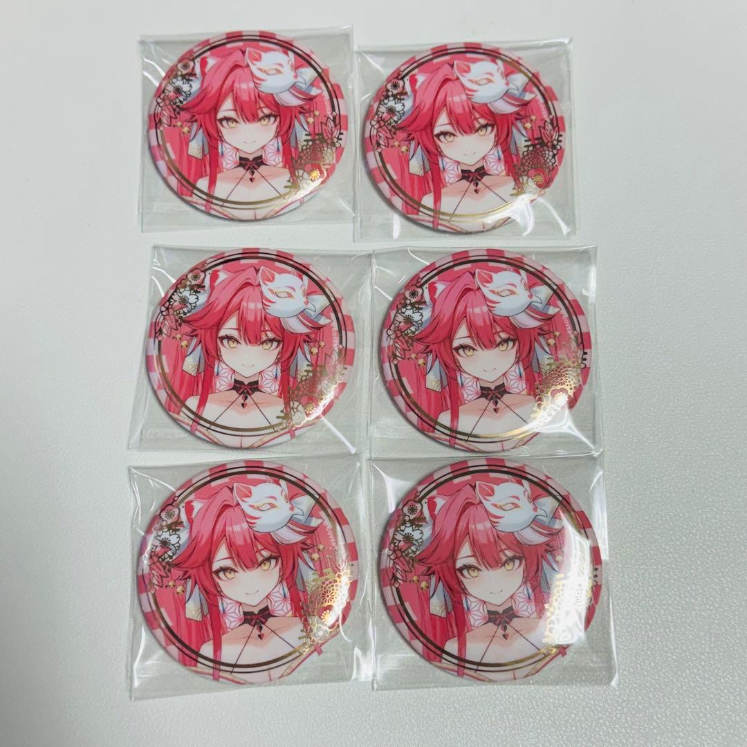 ラオーラ・パンテーラ ホロライブ 箔押し缶バッジ 正月衣装ver.