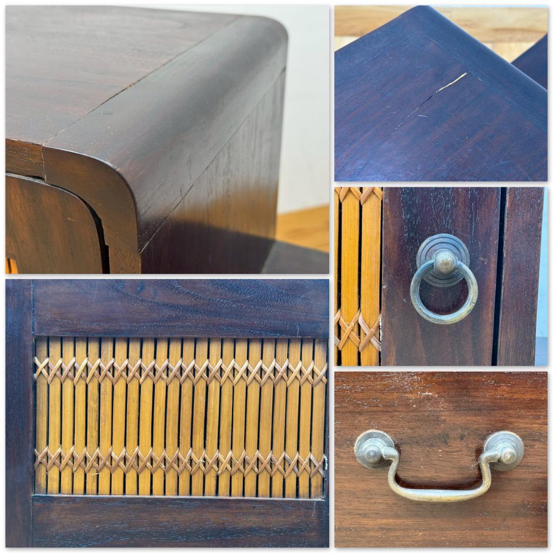 T1492☆階段箪笥　アジアン家具　和箪笥　時代箪笥　組子細工　木製　和家具