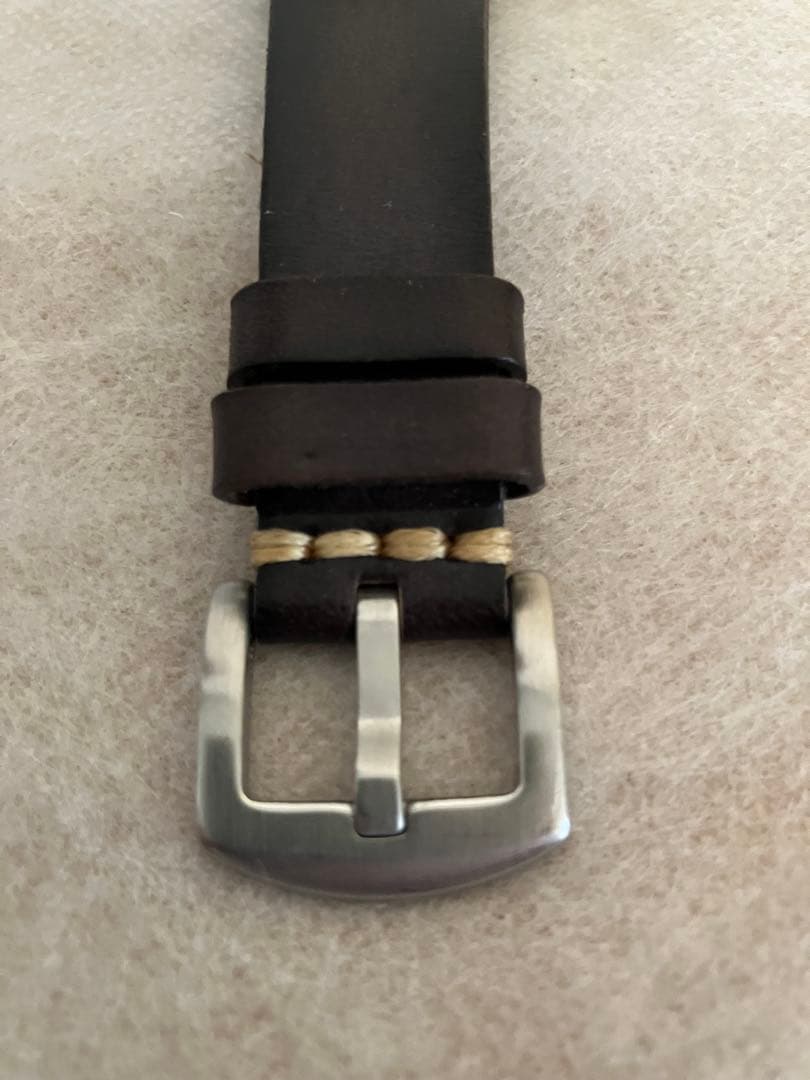 値下げ 稼働★アニエス・ベー クロノグラフ アイボリーメンズ ソーラー腕時計